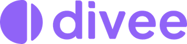Logo Divee — Morado (fondo claro)